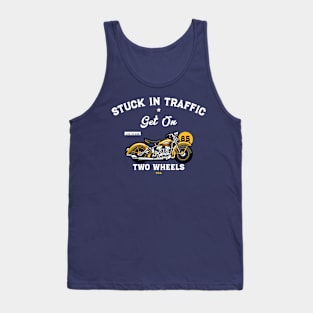 MOVING THROUGH TRAFFIC ON TWO WHEELS Tank Top